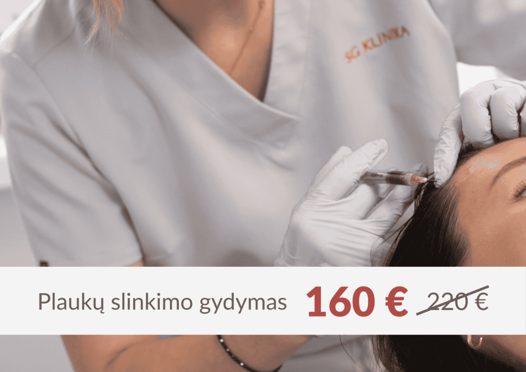 I-PRF plaukų slinkimui ir retėjimui stabdyti