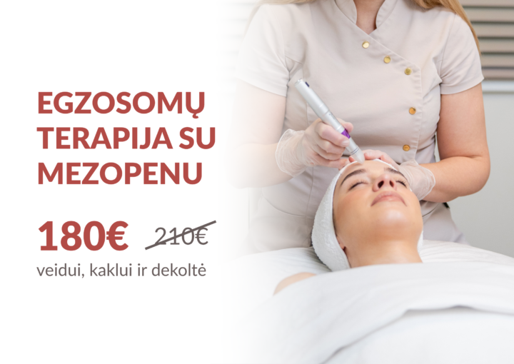 TOP procedūra! Jauninanti EXOSES LB egzosomų terapija atliekama mezopenu